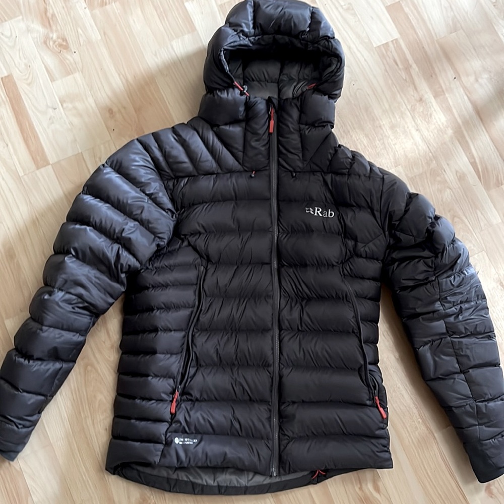 RAB Hydrophobic Down Puffer Jacket (Mint Shape - Rarely Worn) Steel Grey (Men M)